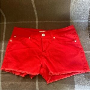 NO BOUNDARIES - Red cut off shorts Juniors girls size 11